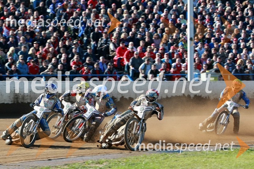 Jurica Pavlic, Hrvaška, Hans N. Andersen, Danska, Rory Schlein, Avstralija, Manuel Hauzinger, Avstrija in Denis Gizatullin, RusijaSPEEDWAY, 60. Zlata čelada