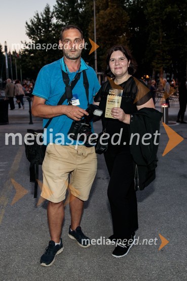  Marko  Vavpotič, fotograf;  Teja Pelko, novinarka, Svet24Nabucco, opera v okviru 68. Ljubljana Festivala