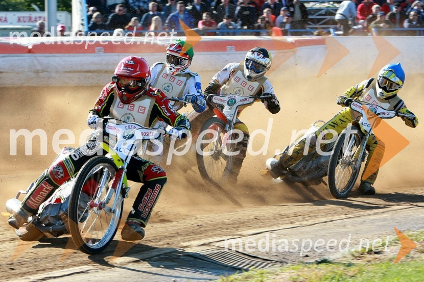 Leigh Adams, Avstralija, Matej Žagar, Slovenija (AMTK Ljubljana), Filip Šitera, Češka in Josef Franc, ČeškaSPEEDWAY, 60. Zlata čelada