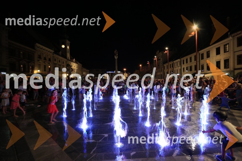 Otvoritev fontane na Glavnem trgu, Maribor