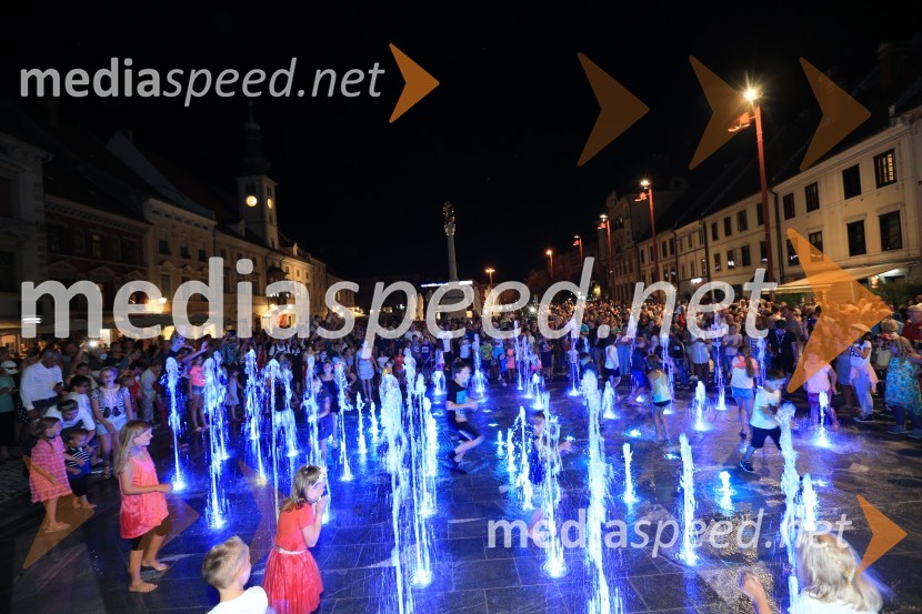 Otvoritev fontane na Glavnem trgu, Maribor