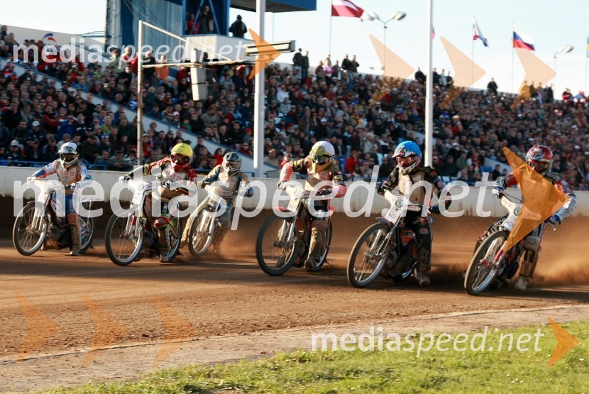 Wieslaw Jagus, Poljska, Leigh Adams, Avstralija, Karol Zabik, Poljska, Matej Ferjan, Madžarska, Peter Karlsson, Švedska in Hans N. Andersen, DanskaSPEEDWAY, 60. Zlata čelada