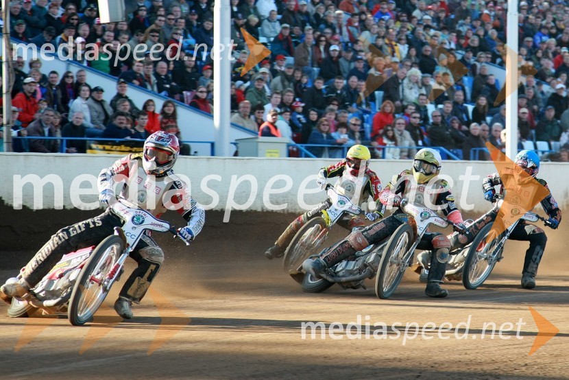Hans N. Andersen, Danska, Leigh Adams, Avstralija, Matej Ferjan, Madžarska in Peter Karlsson, ŠvedskaSPEEDWAY, 60. Zlata čelada