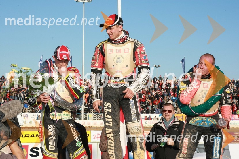 Leigh Adams, Avstralija, Hans N. Andersen, Danska in Matej Ferjan, MadžarskaSPEEDWAY, 60. Zlata čelada