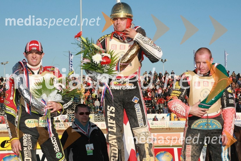 Leigh Adams, Avstralija, Hans N. Andersen, Danska in Matej Ferjan, MadžarskaSPEEDWAY, 60. Zlata čelada