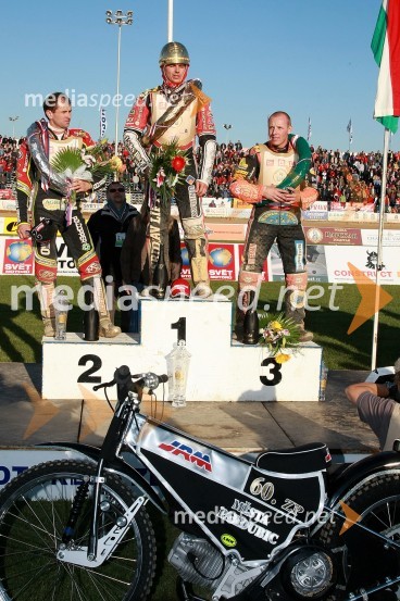 Leigh Adams, Avstralija, Hans N. Andersen, Danska in Matej Ferjan, MadžarskaSPEEDWAY, 60. Zlata čelada
