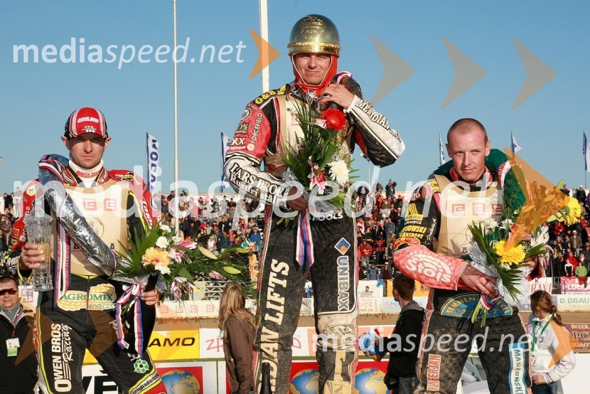 Leigh Adams, Avstralija, Hans N. Andersen, Danska in Matej Ferjan, MadžarskaSPEEDWAY, 60. Zlata čelada
