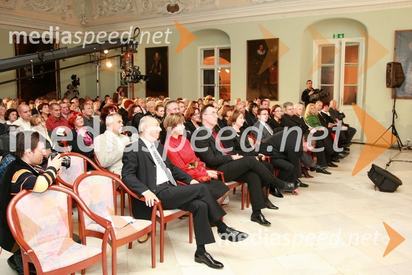 ObiskovalciZlata petdeseta, otvoritev razstave Ivo Robić