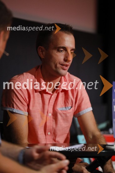  David  ČrmeljPredpremiera dokumentarnega filma Moja pot na dirko po Franciji in predstavitev knjige Kilometer nič