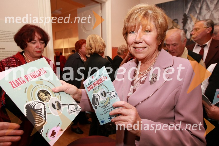 Lidija Kodrič, pevkaZlata petdeseta, otvoritev razstave Ivo Robić