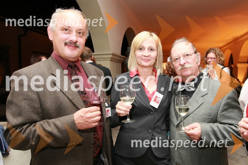 Miran Maučec, Sanja Mohorko in Bojan Nedok, Pokrajinski muzej MariborZlata petdeseta, otvoritev razstave Ivo Robić