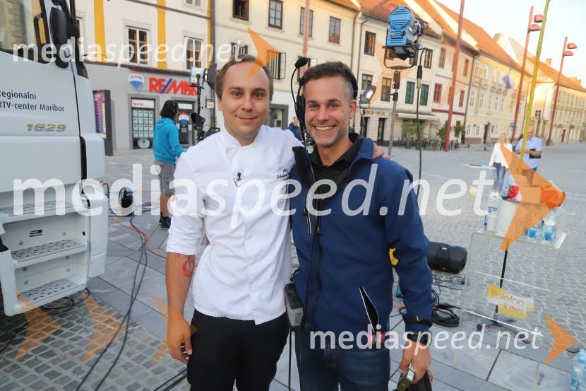  Sebastjan Plevčak, kuhar;  Andrej Okreša, novinarZadnja poletna oddaja Dobro jutro iz mariborskega studia RTV SLO