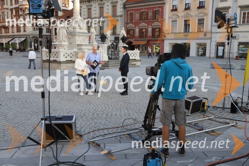  Veronika Žajdela, voditeljica;  Matej  Korošec, novinar; prof. dr. Zdravko Kačič, rektor Univerze v Mariboru;  ... Zadnja poletna oddaja Dobro jutro iz mariborskega studia RTV SLO