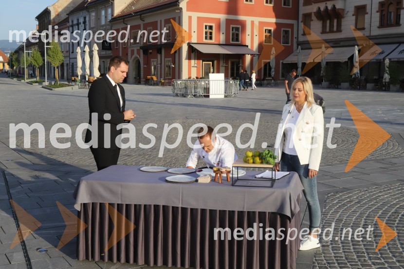  Tadej Ljubec, vodja, Restavracija Sedem;  Sebastjan Plevčak, kuhar;  Veronika Žajdela, voditeljicaZadnja poletna oddaja Dobro jutro iz mariborskega studia RTV SLO