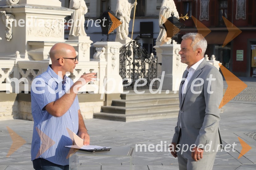  Matej  Korošec, novinar;  Aleksander Saša Arsenovič, župan, Mestna občina MariborZadnja poletna oddaja Dobro jutro iz mariborskega studia RTV SLO