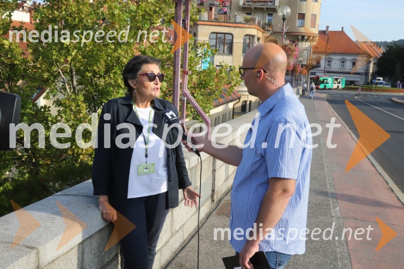  Lenka Molek;  Matej  Korošec, novinarZadnja poletna oddaja Dobro jutro iz mariborskega studia RTV SLO