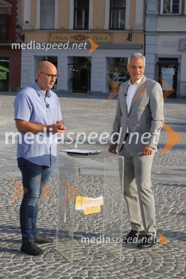  Matej  Korošec, novinar;  Saša Arsenovič, podjetnikZadnja poletna oddaja Dobro jutro iz mariborskega studia RTV SLO