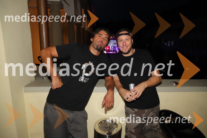  David  Kovšca – Buda, pevec skupine Elvis Jackson;  Marko Soršak-Soki, bobnar, skupina Elvis Jackson2B band, Elvis Jackson in sobotno dogajanje, Festival Lent 2020