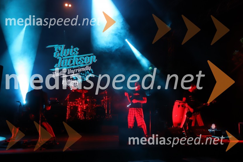  Boštjan  Beltram - Berto, kitarist, skupina Elvis Jackson;  David  Kovšca – Buda, pevec skupine Elvis Jackson;  Erik Makuc-Slavc, bas kitara, skupina Elvis Jackson2B band, Elvis Jackson in sobotno dogajanje, Festival Lent 2020