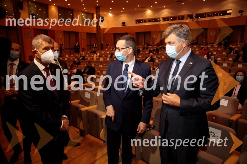  Andrej Babiš, predsednik Češke vlade;  Mateusz  Morawiecki, predsednik vlade Republike Poljske;  Andrej  Plenković, hrvaški politik15. mednarodna konferenca Blejski strateški forum