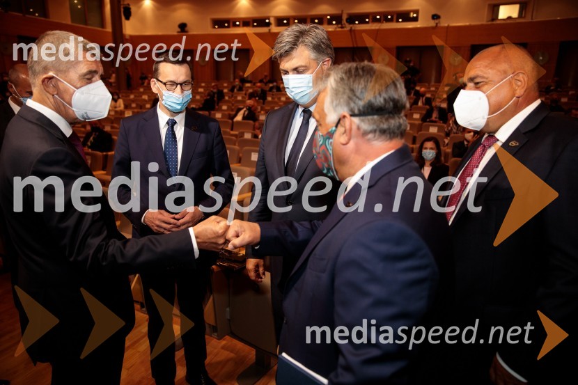  Andrej Babiš, predsednik Češke vlade;  Mateusz  Morawiecki, predsednik vlade Republike Poljske;  Andrej  Plenković, hrvaški politik;  Viktor Orbán, predsednik madžarske vlade;  Bojko Borisov, predsednik Vlade Republike Bolgarije15. mednarodna konferenca Blejski strateški forum