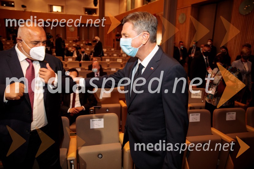  Bojko Borisov, predsednik Vlade Republike Bolgarije;  Borut Pahor, predsednik Republike Slovenije15. mednarodna konferenca Blejski strateški forum