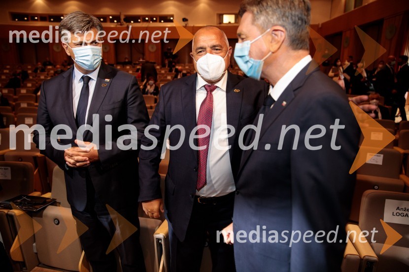  Andrej  Plenković, hrvaški politik;  Bojko Borisov, predsednik Vlade Republike Bolgarije;  Borut Pahor, predsednik Republike Slovenije15. mednarodna konferenca Blejski strateški forum