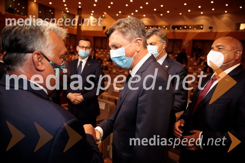 Viktor Orbán, predsednik madžarske vlade;  Mateusz  Morawiecki, predsednik vlade Republike Poljske;  Borut Pahor, predsednik Republike Slovenije;  Andrej  Plenković, hrvaški politik;  Bojko Borisov, predsednik Vlade Republike Bolgarije15. mednarodna konferenca Blejski strateški forum