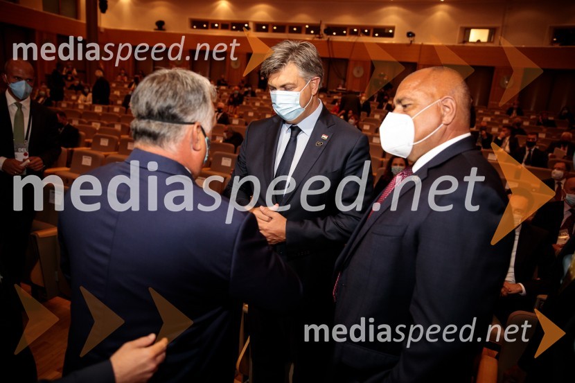  Viktor Orbán, predsednik madžarske vlade;  Andrej  Plenković, hrvaški politik;  Bojko Borisov, predsednik Vlade Republike Bolgarije15. mednarodna konferenca Blejski strateški forum