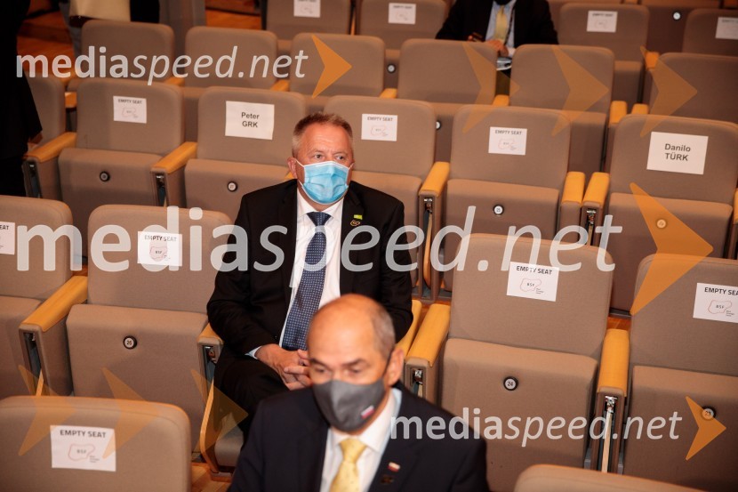  Zdravko Počivalšek, minister za gospodarski razvoj in tehnologijo;  Janez Janša, predsednik SDS15. mednarodna konferenca Blejski strateški forum