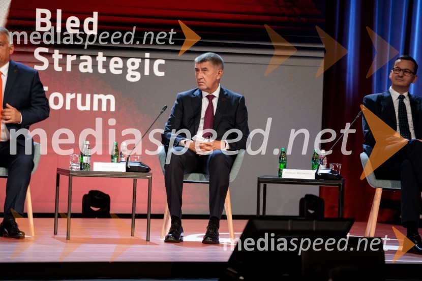  Andrej Babiš, predsednik Češke vlade;  Mateusz  Morawiecki, predsednik vlade Republike Poljske15. mednarodna konferenca Blejski strateški forum