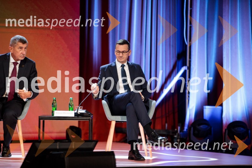  Andrej Babiš, predsednik Češke vlade;  Mateusz  Morawiecki, predsednik vlade Republike Poljske15. mednarodna konferenca Blejski strateški forum