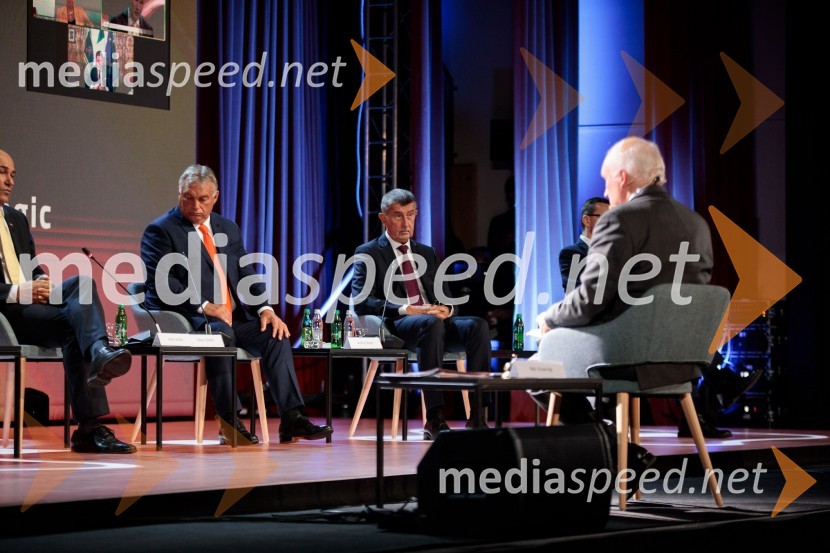  Viktor Orbán, predsednik madžarske vlade;  Andrej Babiš, predsednik Češke vlade;  ... 15. mednarodna konferenca Blejski strateški forum