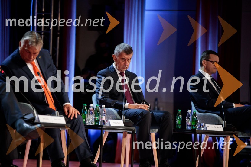  Viktor Orbán, predsednik madžarske vlade;  Andrej Babiš, predsednik Češke vlade;  Mateusz  Morawiecki, predsednik vlade Republike Poljske15. mednarodna konferenca Blejski strateški forum