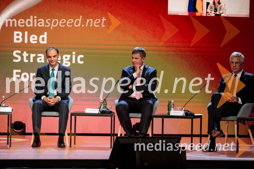  Anže Logar, minister za zunanje zadeve;  Tomáš  Petříček, češki minister za zunanje zadeve;  Ivan Korčok, slovaški minister za zunanje zadeve15. mednarodna konferenca Blejski strateški forum