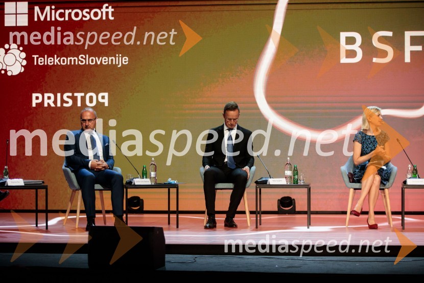  Gordan Grlić Radman, hrvaški politik;  Peter Szijjarto, minister za zunanje zadeve in trgovino, Madžarska;  ... 15. mednarodna konferenca Blejski strateški forum