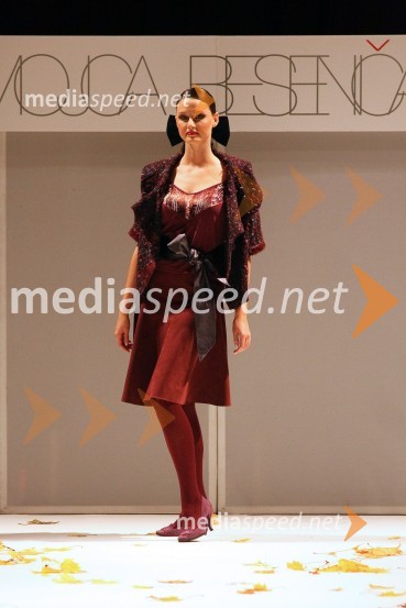 Modna revija Mojce Beseničar - manekenka Tina Zajc, nekdanja Miss SlovenijeModna revija Mojce Beseničar