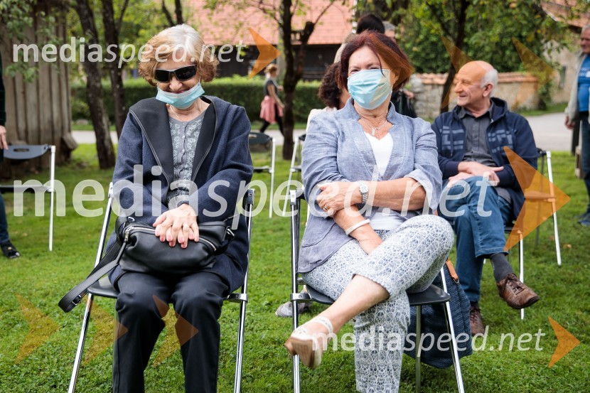 Marcel Štefančič in Boštjan Videmšek, pogovor na Škrabčevi domačiji