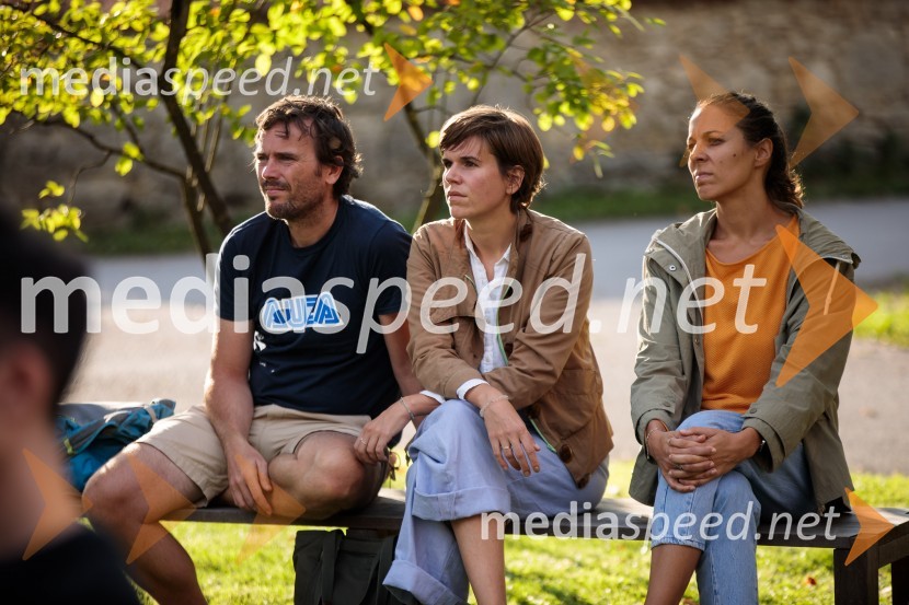 Marcel Štefančič in Boštjan Videmšek, pogovor na Škrabčevi domačiji