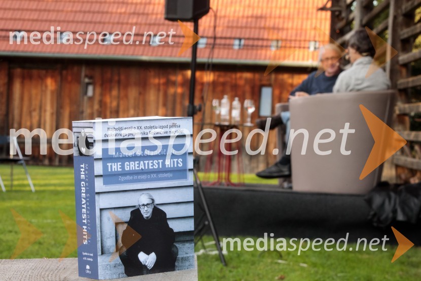 Marcel Štefančič in Boštjan Videmšek, pogovor na Škrabčevi domačiji