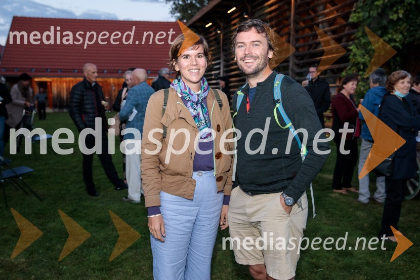 Marcel Štefančič in Boštjan Videmšek, pogovor na Škrabčevi domačiji