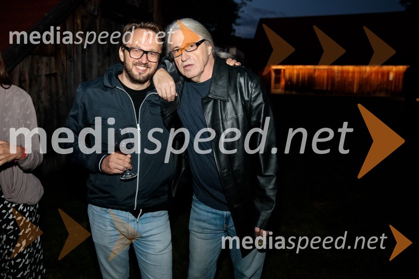  ... ; mag. Marcel Štefančič ml., filmski kritik, publicist in TV voditeljMarcel Štefančič in Boštjan Videmšek, pogovor na Škrabčevi domačiji