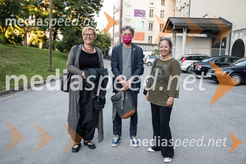 mag. Neda Rusjan Bric, režiserka;  Janez Janša, direktor Maska Ljubljana;  Barbara HribarSlovensko mladinsko gledališče, predstavitev 65. sezone