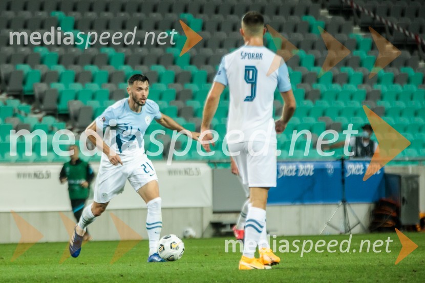  Amedej Vetrih, nogometaš, NK Domžale;  Andraž Šporar, nogometaš, ŠK Slovan BratislavaSlovenija z remijem proti Grkom, liga narodov