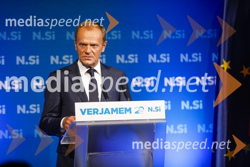  Donald Tusk, predsednik Evropske ljudske stranke, nekdanji predsednik Evropskega sveta20 let stranke Nova Slovenija