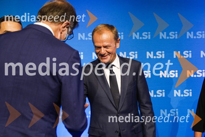  ... ;  Donald Tusk, predsednik Evropske ljudske stranke, nekdanji predsednik Evropskega sveta20 let stranke Nova Slovenija