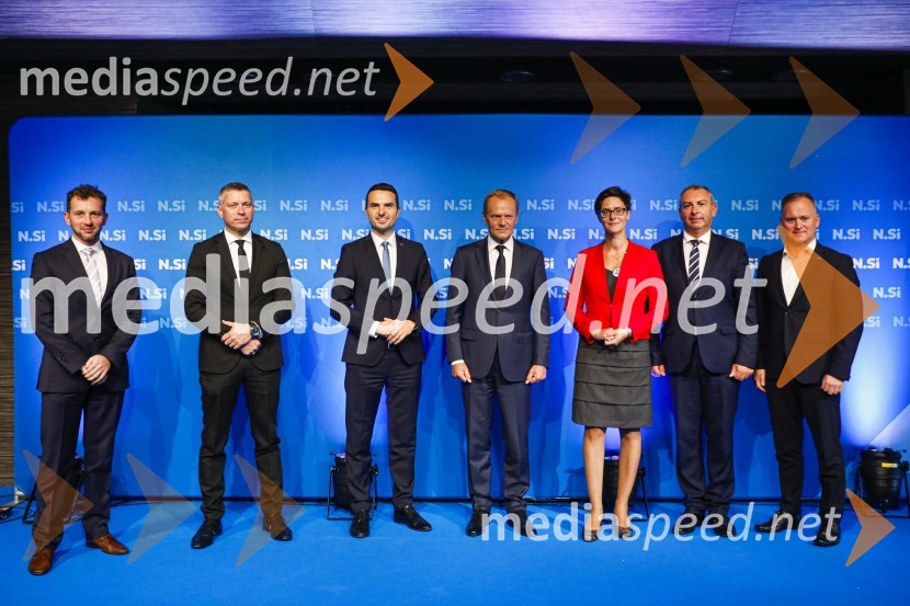  ... ;  ... ;  Matej Tonin, podpredsednik vlade in minister za obrambo;  Donald Tusk, predsednik Evropske ljudske stranke, nekdanji predsednik Evropskega sveta;  ... ;  ... ;  ... 20 let stranke Nova Slovenija