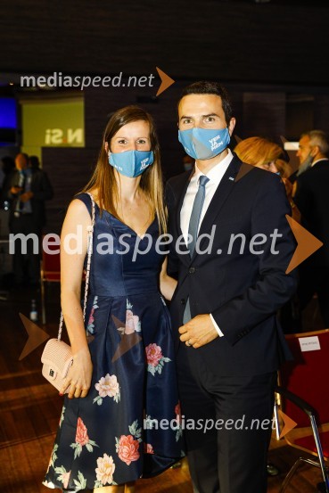  Marjeta Tonin;  Matej Tonin, podpredsednik vlade in minister za obrambo20 let stranke Nova Slovenija