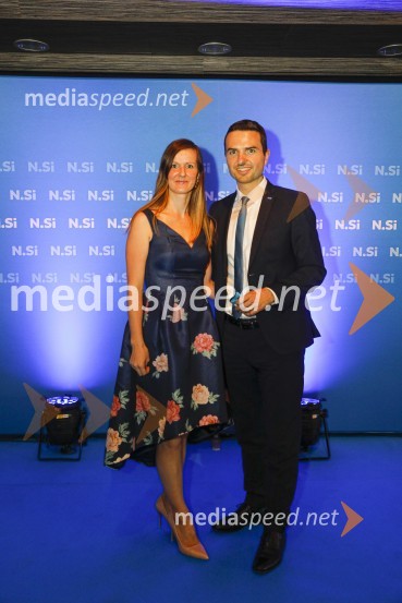  Marjeta Tonin;  Matej Tonin, podpredsednik vlade in minister za obrambo20 let stranke Nova Slovenija