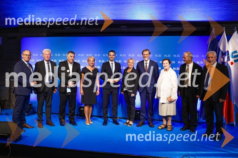  ... ;  ... ;  ... ;  ... ;  Matej Tonin, podpredsednik vlade in minister za obrambo;  ... ;  Lojze Peterle, slovenski politik;  ... ;  ... ;  ... 20 let stranke Nova Slovenija